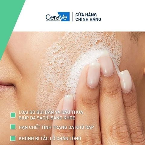  [HOT] Sữa Rửa Mặt Sạch Sâu Da Dầu Cerave Developed With Dermatologists Foaming Cleanser 30ML 