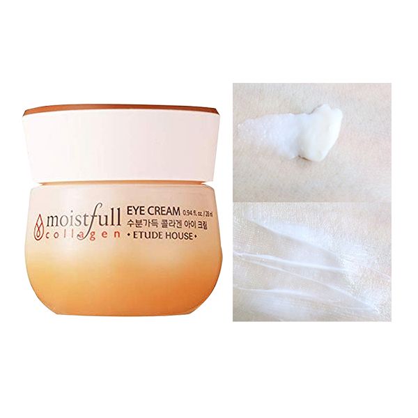 Kem Dưỡng Mắt Etude Giúp Cải Thiện Độ Đàn Hồi Với Collagen Moistfull Collagen Eye Cream 28ml