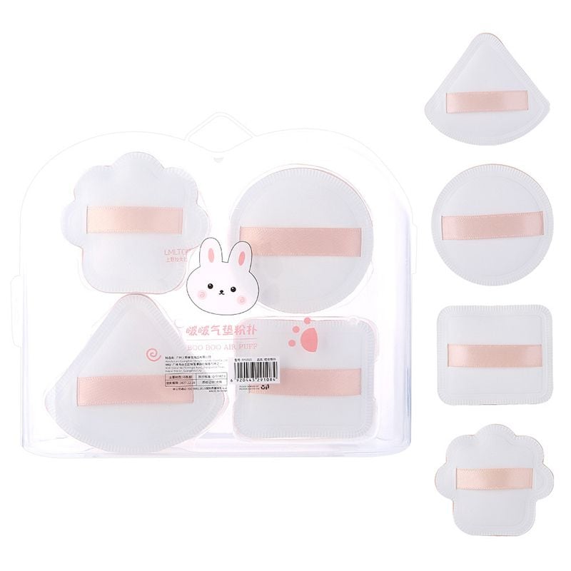 [NHẬP KHẨU] Set 4 Bông Mút Trang Điểm Dễ Thương LMLTOP Boo Boo Air Puff SY1013