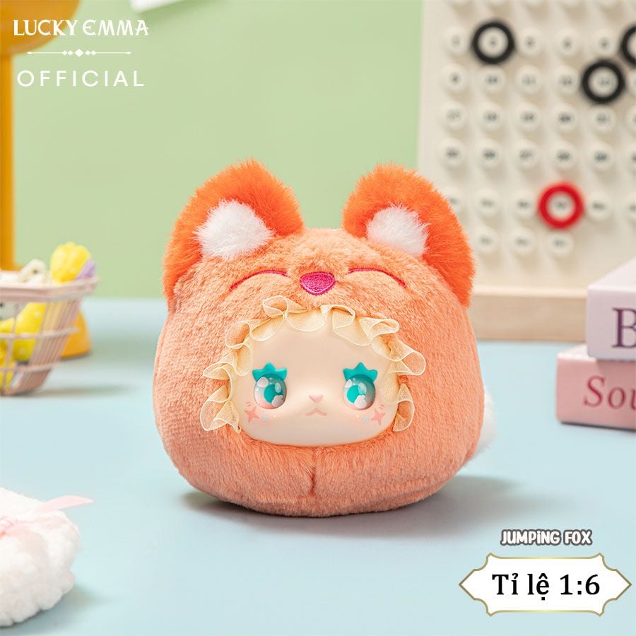 Móc Khóa Gấu Bông Lucky Emma RUA RUA ZOO Vinyl Face Plush Keychain Blind Box - MJ-000085 (1 box ngẫu nhiên)