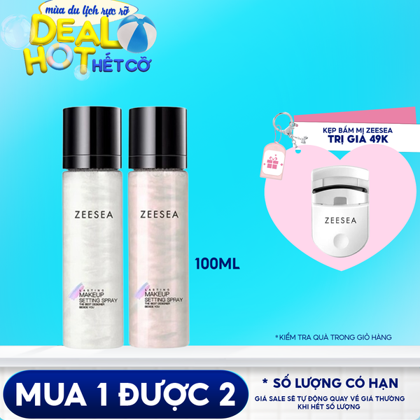Xịt Khóa Nền Tạo Hiệu Ứng Căng Bóng, Lâu Trôi Zeesea Lasting Makeup Settting Spray 100ml
