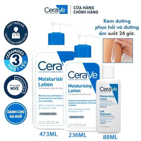 Sữa Dưỡng Ẩm Dành Cho Da Khô Cerave Developed With Dermatologists Moisturising Lotion