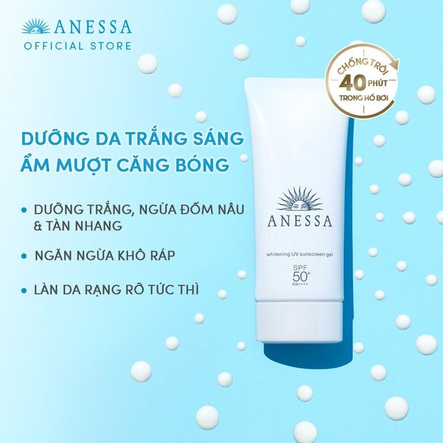 Kem Chống Nắng Dưỡng Trắng Da Anessa Whitening UV Sunscreen Gel SPF 50+/ PA++++ 90g