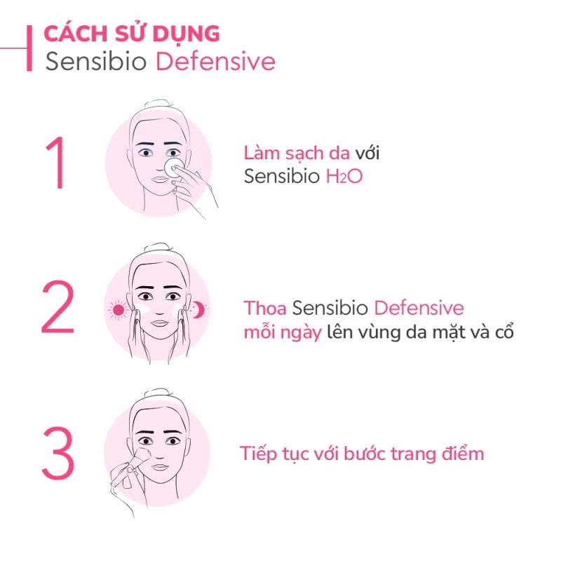 [Tặng Sữa Rửa Mặt 45ml] Kem Dưỡng Ẩm Làm Dịu Da, Phục Hồi Da Cho Da Nhạy Cảm Bioderma Sensibio Defensive Cream 40ml