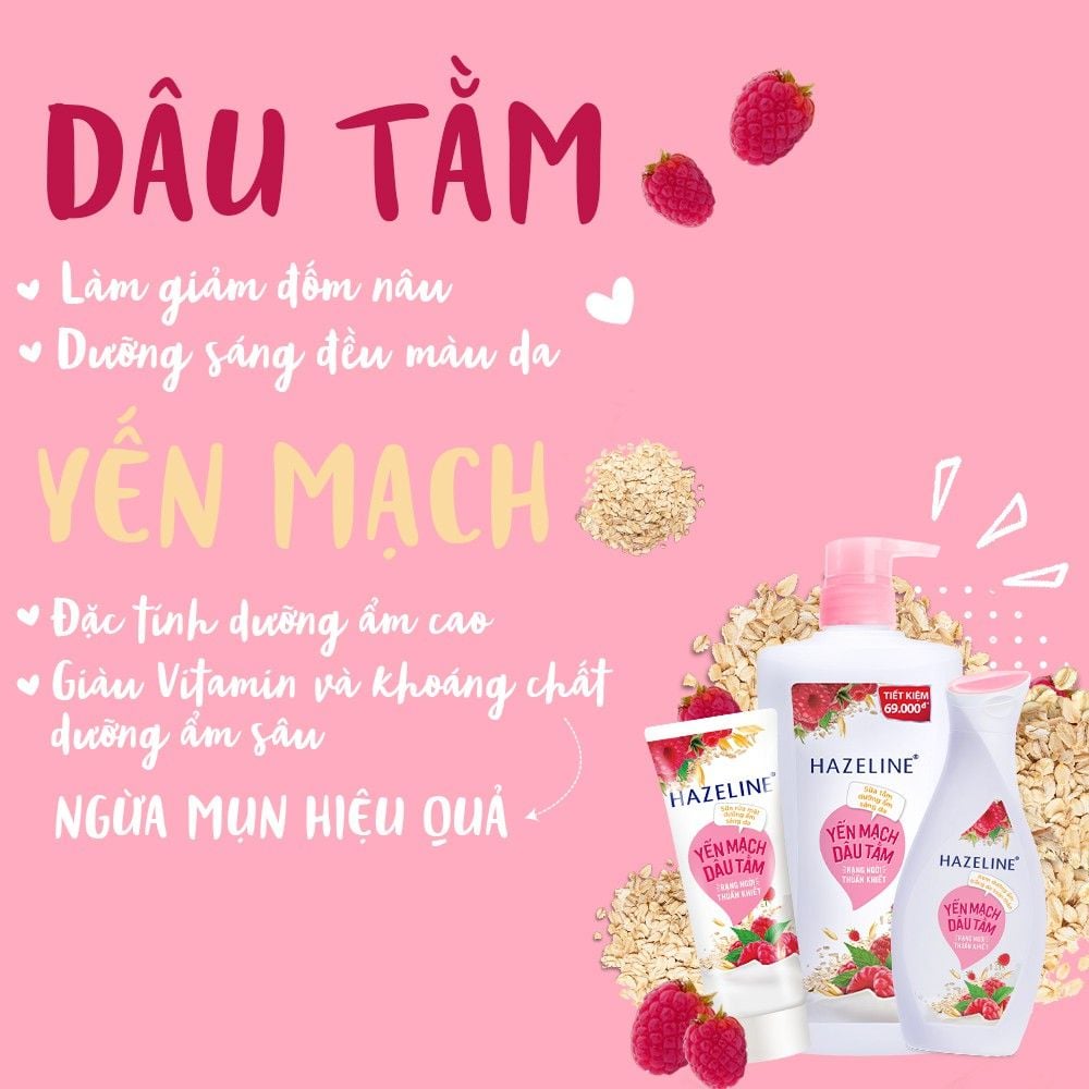 [900g] Sữa Tắm Sáng Da Hazeline