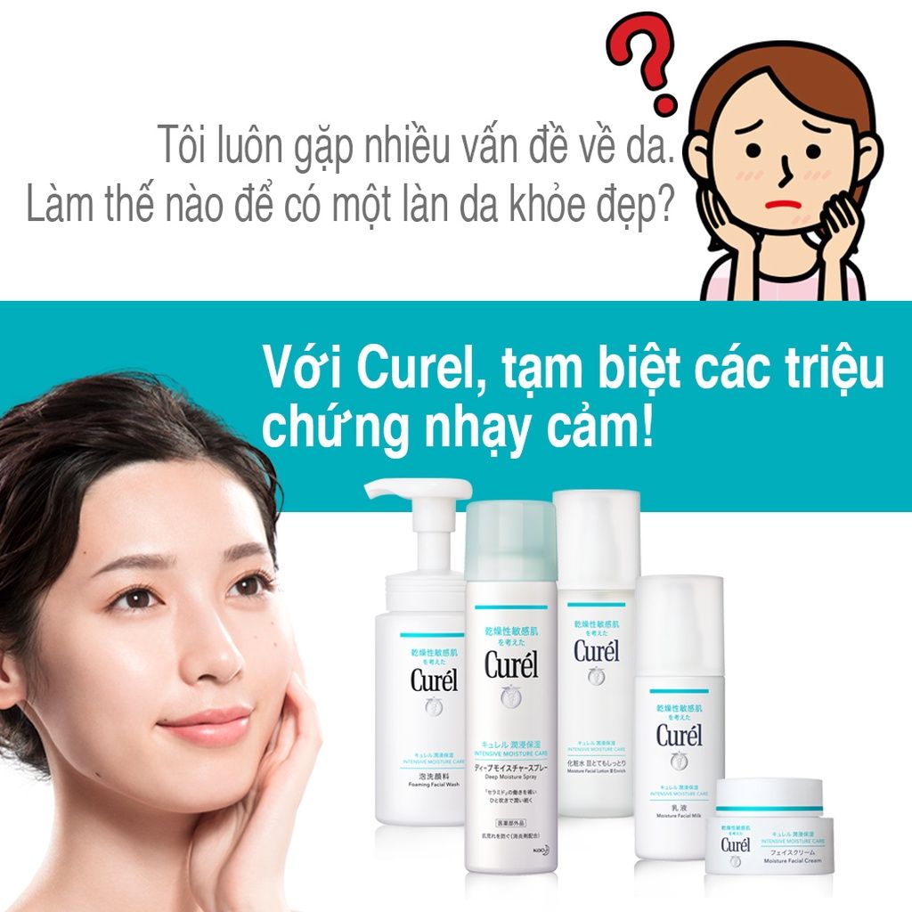 [4 Items] Bộ Sản Phẩm Dưỡng Ẩm Curél Trial Mini Size