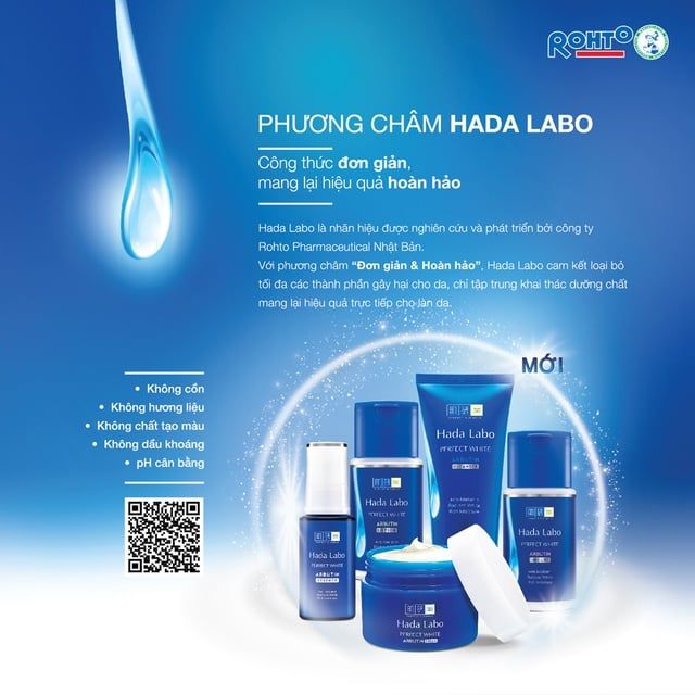 Serum Hada Labo Hỗ Trợ Dưỡng Trắng Cô Đặc Perfect White Arbutin Essence 30g