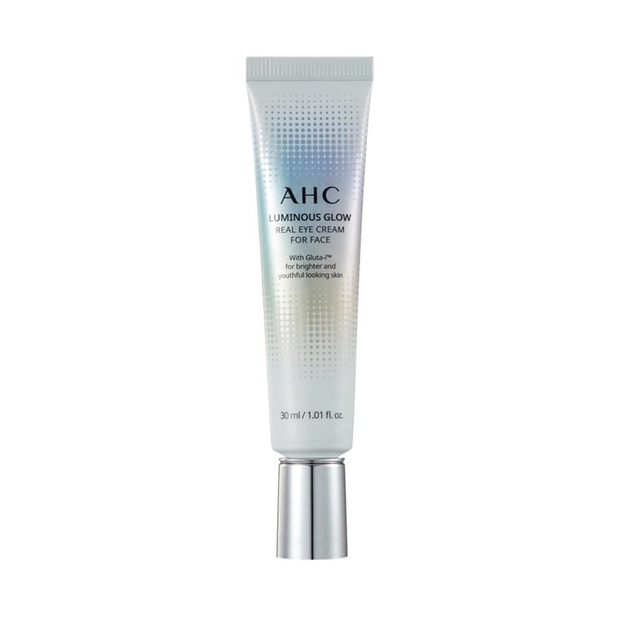 Kem Dưỡng Mắt AHC Cải Thiện Nếp Nhắn, Hỗ Trợ Dưỡng Sáng Da Luminous Glow Real Eye Cream For Face 30ml