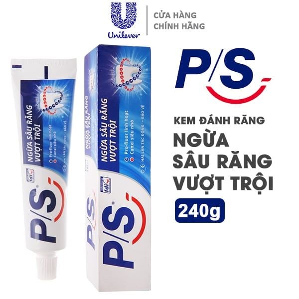 Kem Đánh Răng P/S Ngừa Sâu Răng Vượt Trội 240g