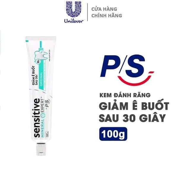 Kem Đánh Răng Giảm Ê Buốt Sau 30 Giây P/S Sensitive Mineral Expert - Original 100g