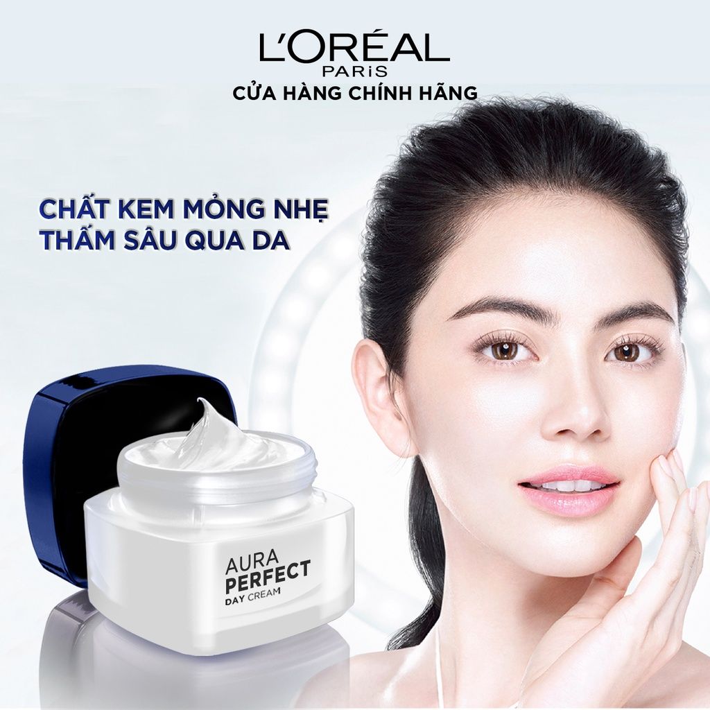 Kem Dưỡng Trắng L'oreal Làm Đều Màu Da Ban Ngày Aura Perfect Day Cream SPF17/PA++ 50ml