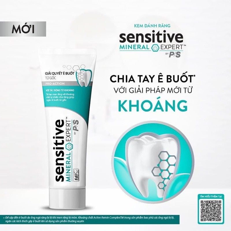 Kem Đánh Răng Giải Quyết Ê Buốt Do Nhạy Cảm Từ Gốc P/S Sensitivity Treatment Pro-action 105g