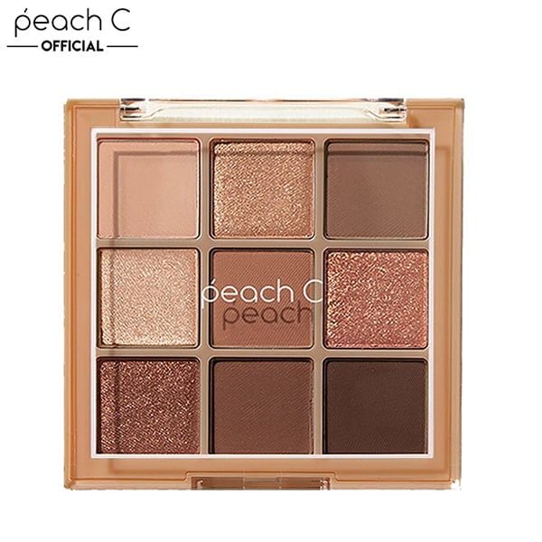 Bảng Phấn Mắt 9 Màu Peach C Soft Mood Eyeshadow Palette - Soft Brown