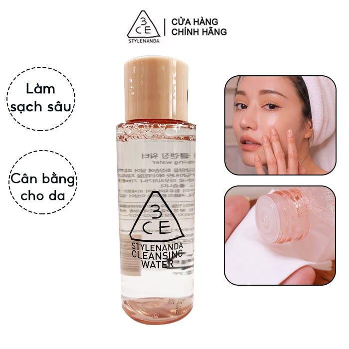 [Mini size] Nước Tẩy Trang 3CE Cleansing Water 40ml