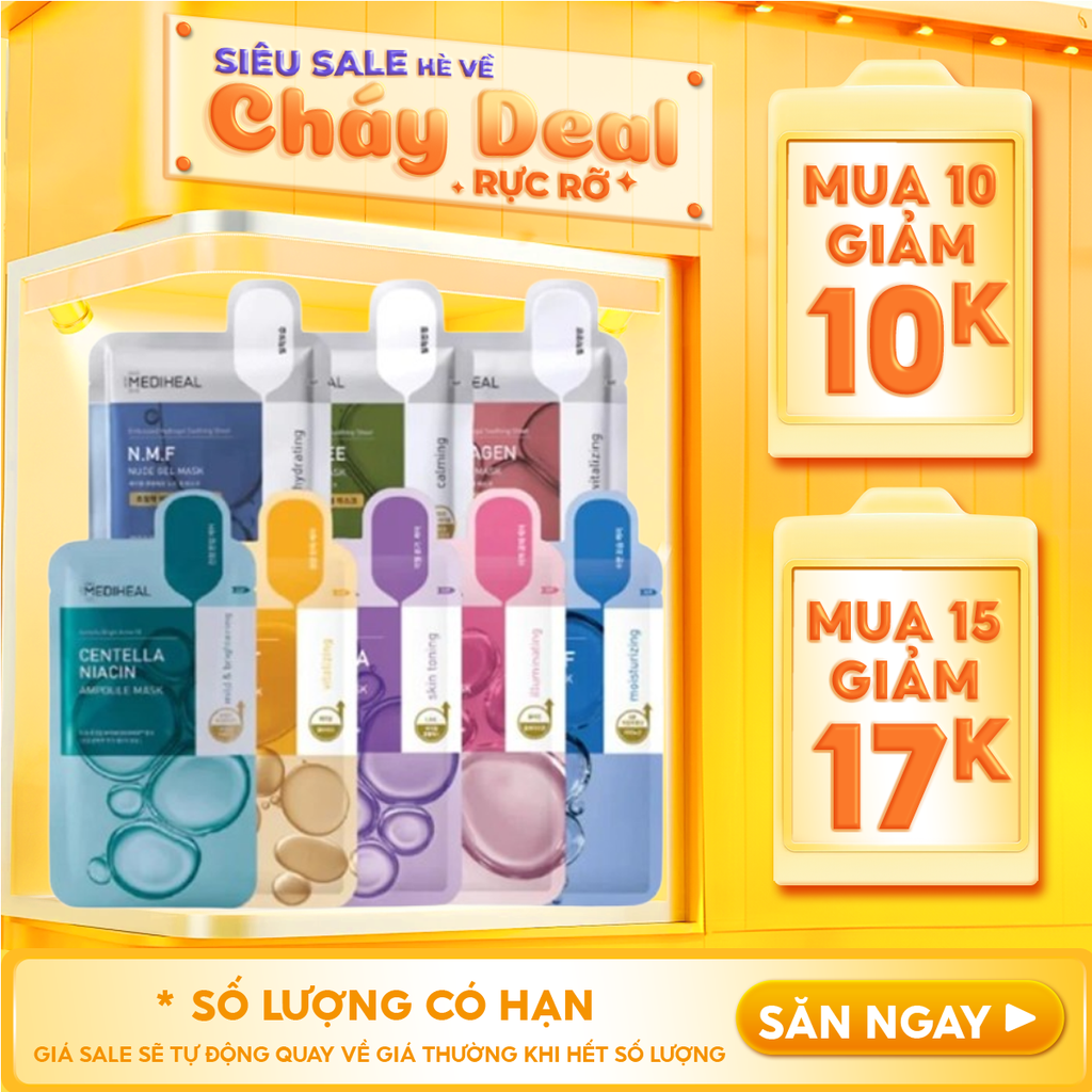 Mặt Nạ Mediheal Cấp Ẩm, Dưỡng Da Dòng Tinh Chất Và Dòng Thạch Mask