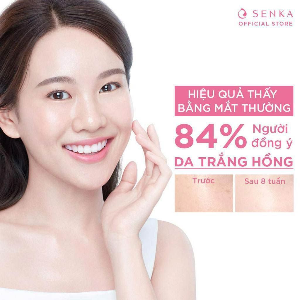 Nước Hoa Hồng Cân Bằng, Hỗ Trợ Dưỡng Trắng Chiết Xuất Hoa Anh Đào Senka Aqua Bright Lotion 200ml