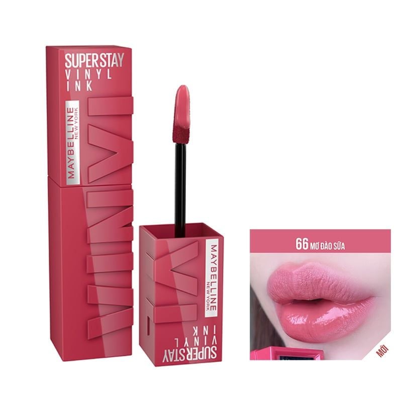 (BST SON "SỐT") Son Kem Bóng Bền Màu, Nhẹ Môi Maybelline New York Superstay Vinyl Ink 4.2ml