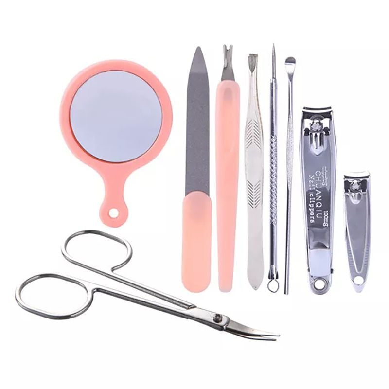 [NHẬP KHẨU][Set 9 Món] Bộ Kiềm Cắt Móng Tay LMLTOP Beauty Series Manicure Tool F0128 (Màu Ngẫu Nhiên)