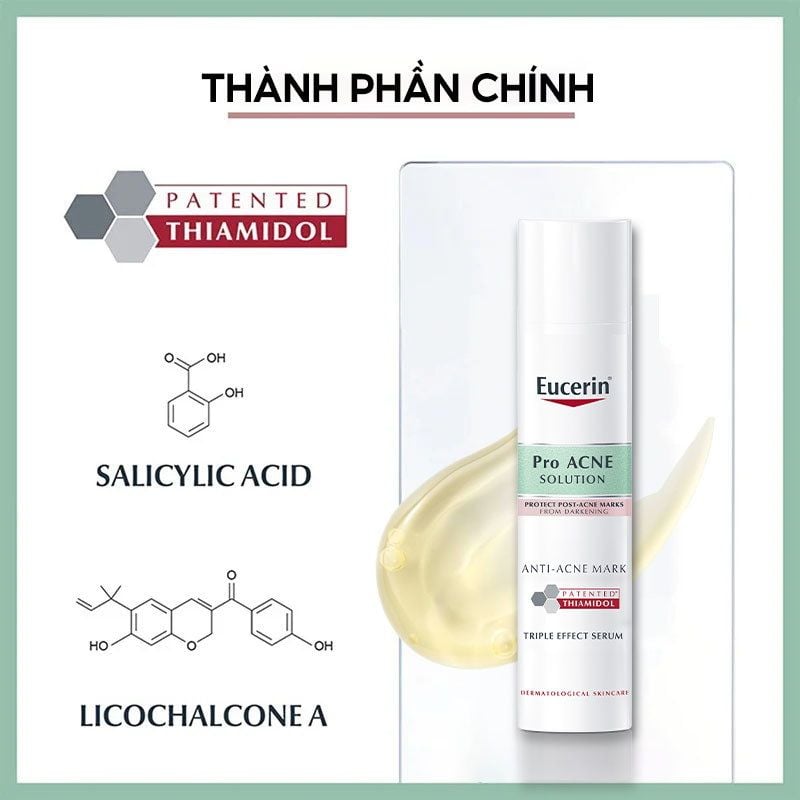 Serum Eucerin Tinh Chất Hỗ Trợ Mờ Thâm, Dưỡng Sáng Cho Da Mụn Eucerin Acne-Oil Control Pro Acne Triple Effect Serum 40ml