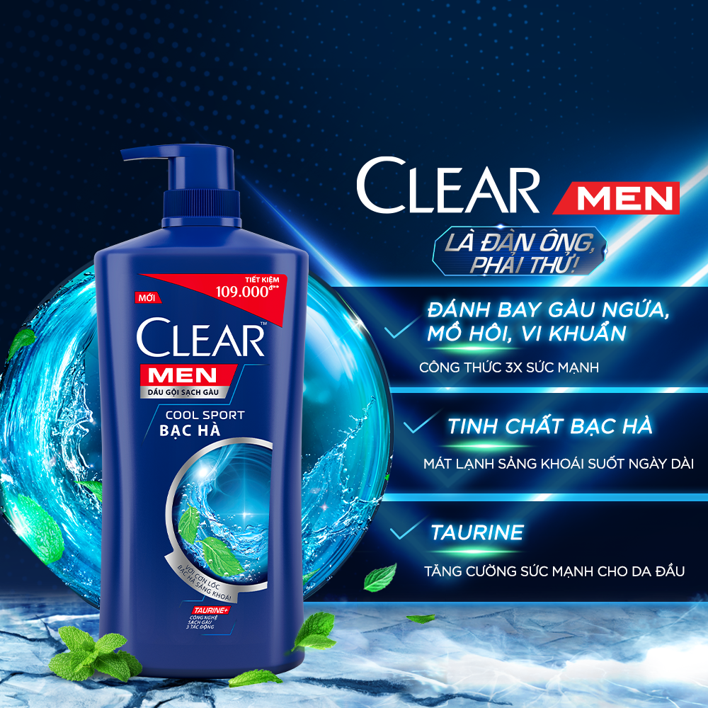 Dầu Gội Sạch Gàu Clear Men