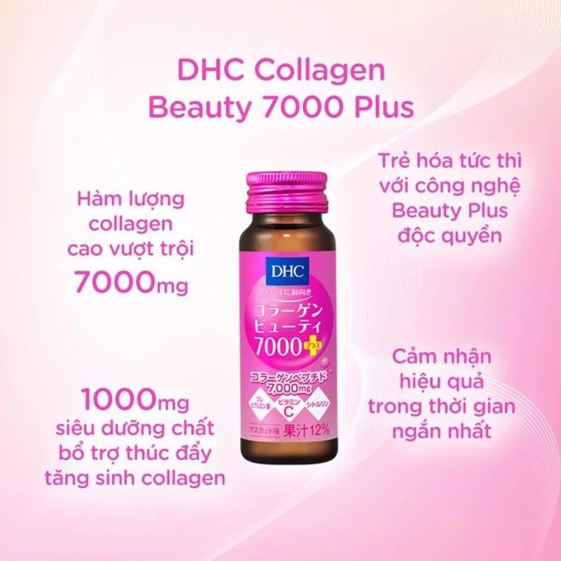 [50ML/Chai] Nước Uống Bổ Sung Collagen DHC Collagen Beauty 7000 Plus