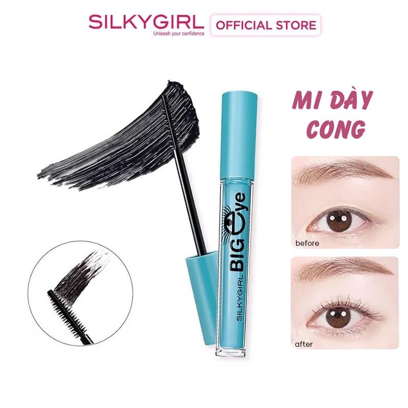 Mascara Làm Dài, Dày Và Cong Mi Silkygirl Big Eye Waterproof Mascara 5ml