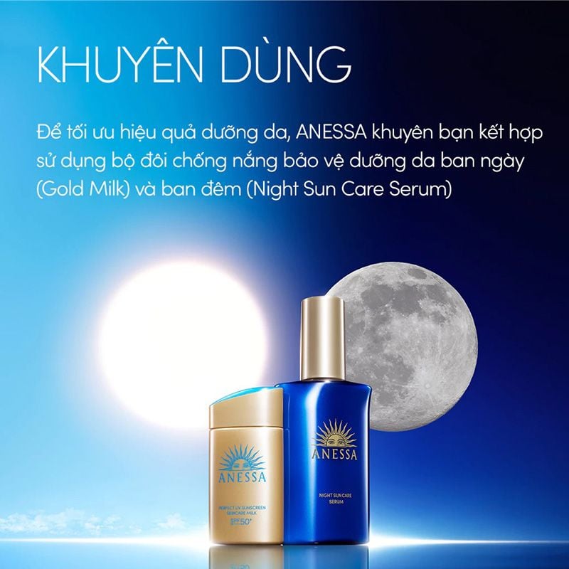Serum Anessa Dưỡng Da Và Phục Hồi Da Sau Nắng Night Sun Care Serum 180ml