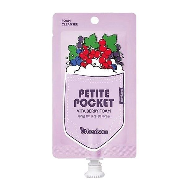 Sữa Rửa Mặt Berrisom Cấp Ẩm Chiết Xuất Từ 3 Loại Quả Mọng Petite Pocket Vita Berry Foam 30g