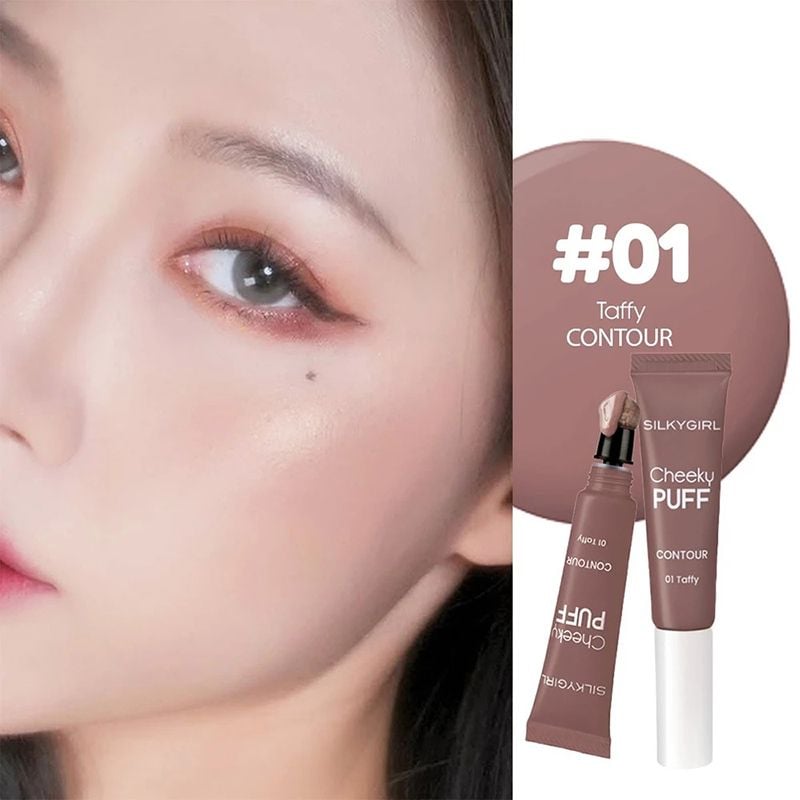 Tạo Khối Dạng Kem Silkygirl Cheeky Puff Contour #01 Taffy 6ml