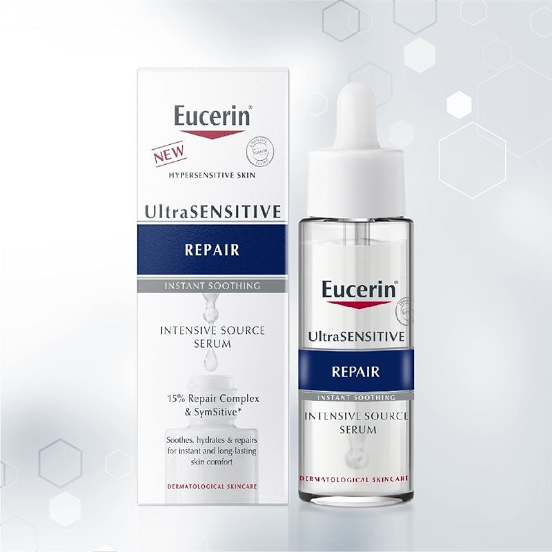 Serum Tinh Chất Dưỡng Hỗ Trợ Phục Hồi Da Nhạy Cảm Eucerin UltraSENSITIVE Repair Serum 30ml