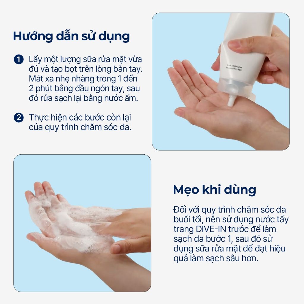 Sữa Rửa Mặt Tạo Bọt Torriden Dưỡng Ẩm Da Dive In Cleansing Foam 150ml