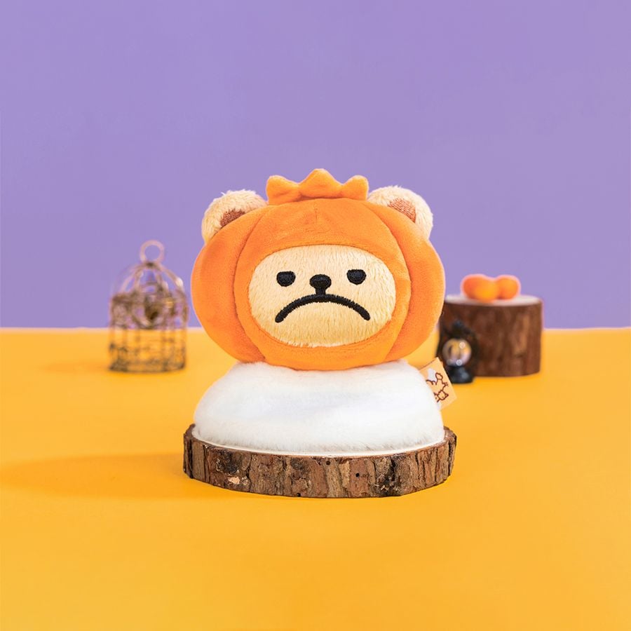 Móc Khóa Gấu Bông BearisBug Plush Retractable Keychain Cover – Pumpkin Monster - Q423