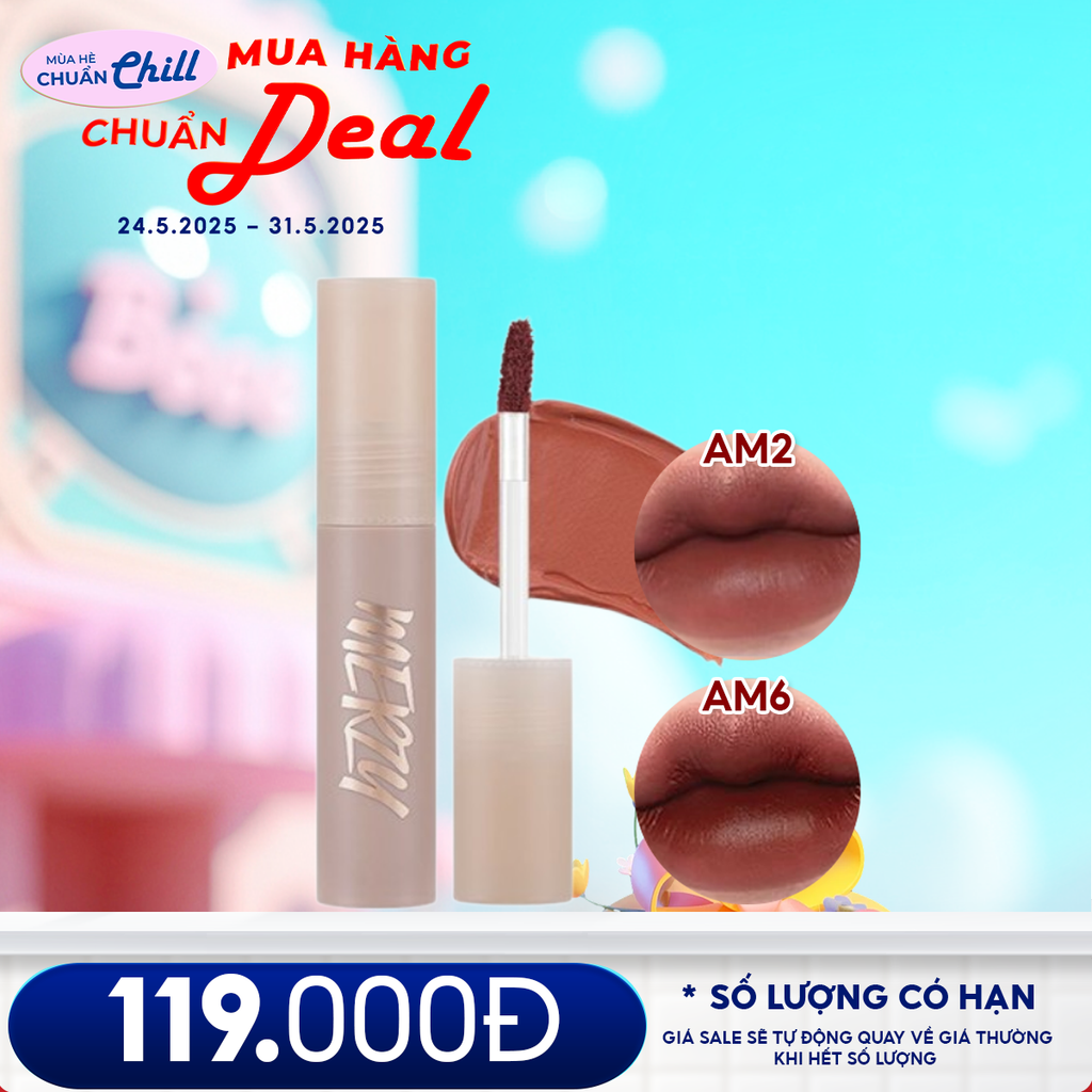 [Academia Collection] Son Kem Siêu Lì, Lâu Trôi, Lên Màu Chuẩn Merzy Academia Mellow Tint 4g