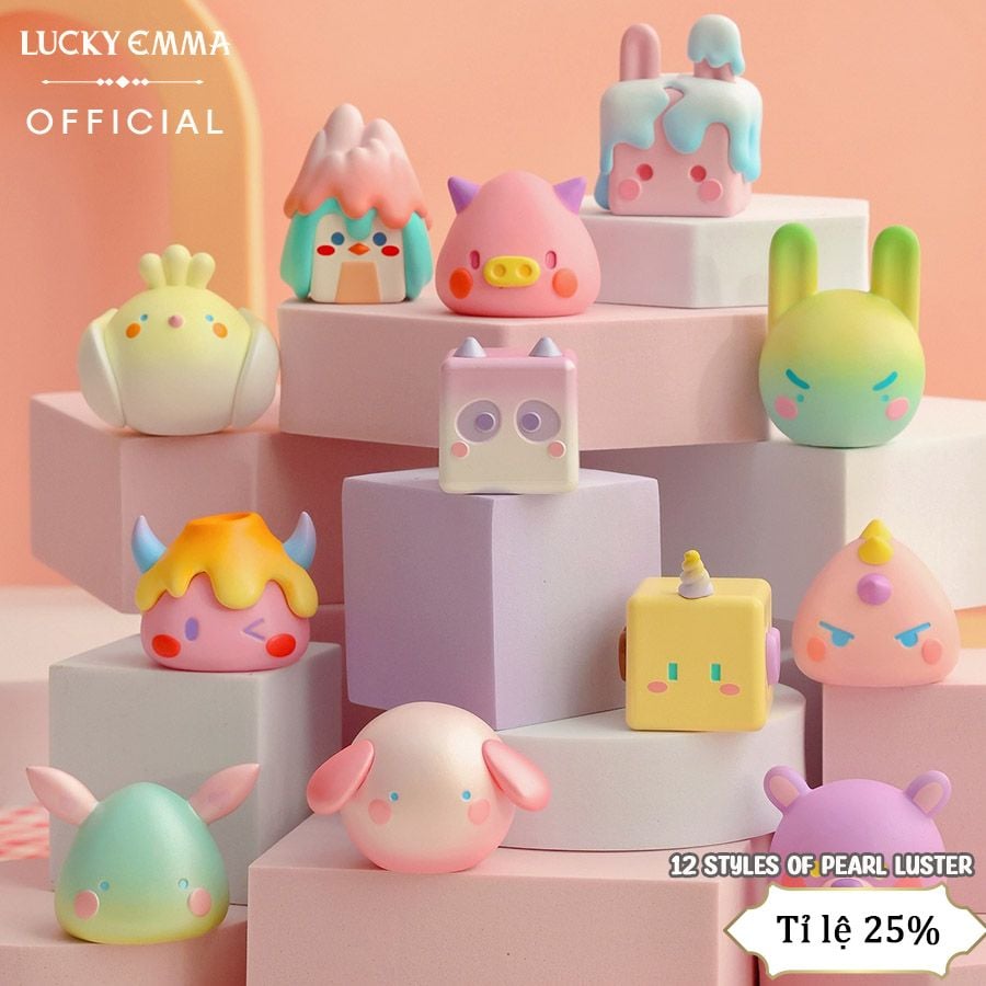 Mô Hình Đồ Chơi Lucky Emma Geometric Monster Shimmering Realm - MJ-000080