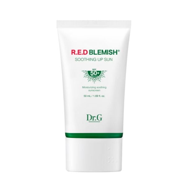 Kem Chống Nắng, Chống Tia Hồng Ngoại, Quang Phổ Rộng Cho Da Mụn Nhạy Cảm Dr.G R.E.D Blemish Soothing Up Sun SPF50+ PA++++ 50ml