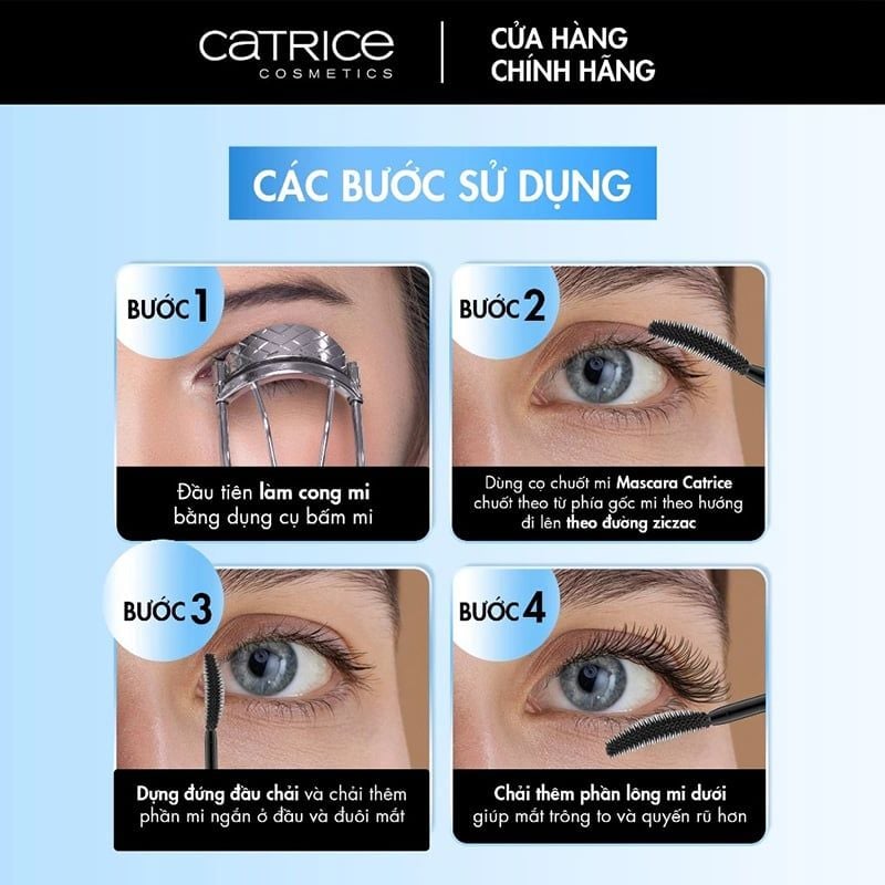 Mascara Giúp Làm Dày Mi, Chống Thấm Nước Catrice Glam&Doll False Lashes Mascara 10ml