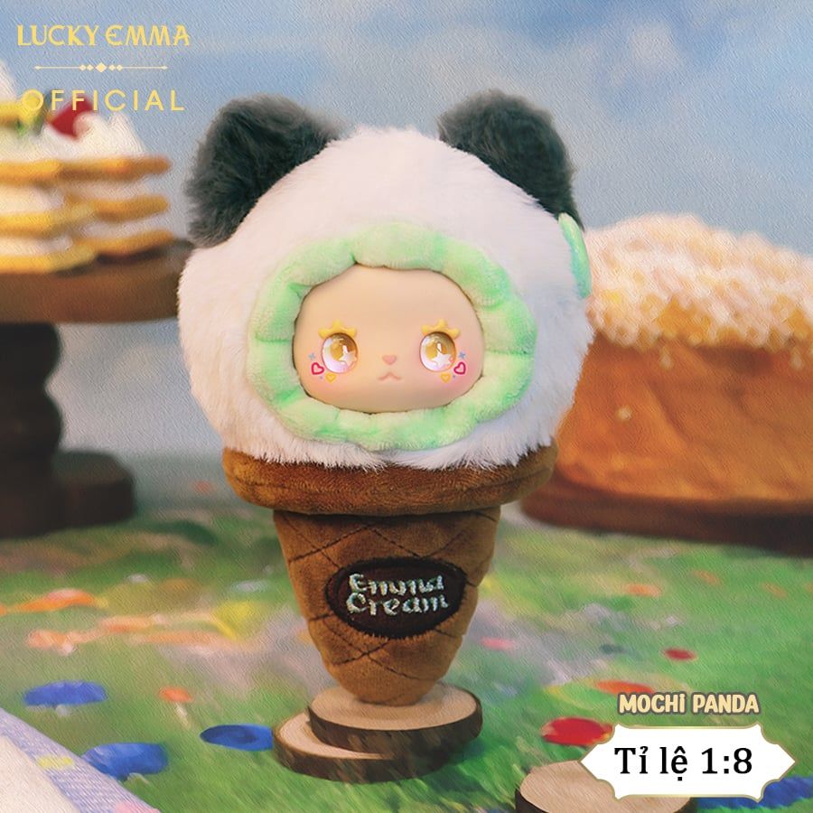 Móc Khóa Gấu Bông Lucky Emma Scoop Ice Cream Series - MJ-000095