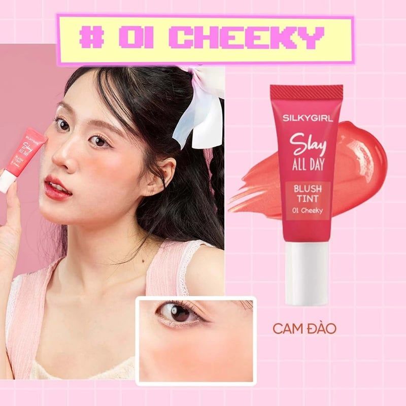 Má Hồng Kem Silkygirl Slay All Day Blush Tint 10ml