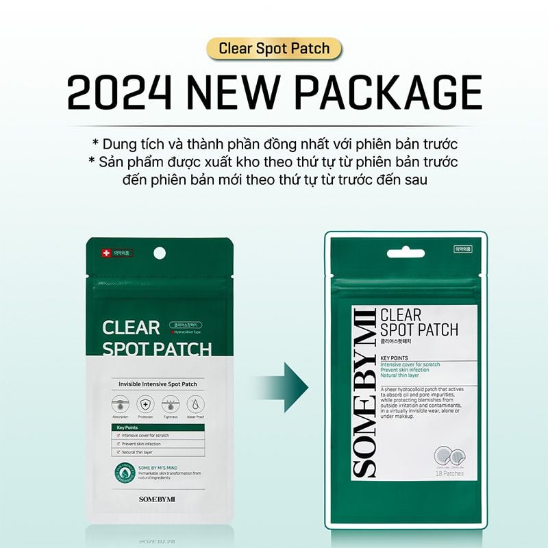 Miếng Dán Mụn Some By Mi Clear Spot Patch - Set 18 miếng