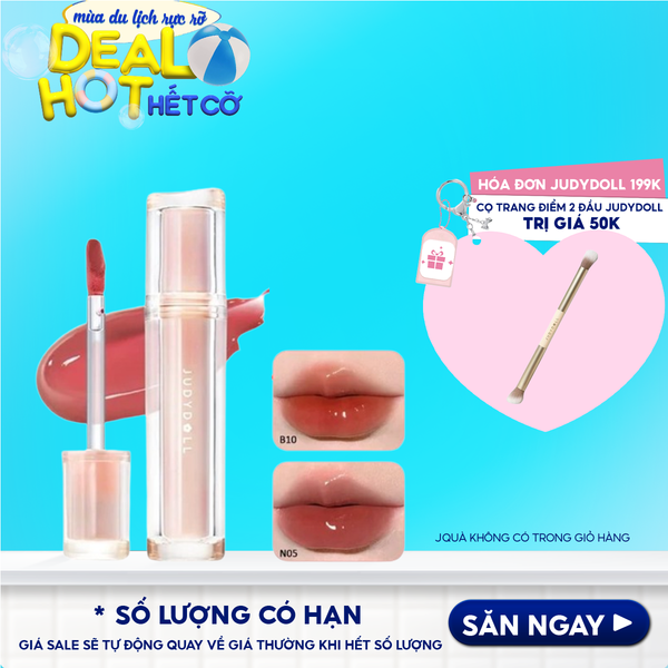 Son Tint Bóng Judydoll Iced Tea Watery Lip Gloss 2.4g