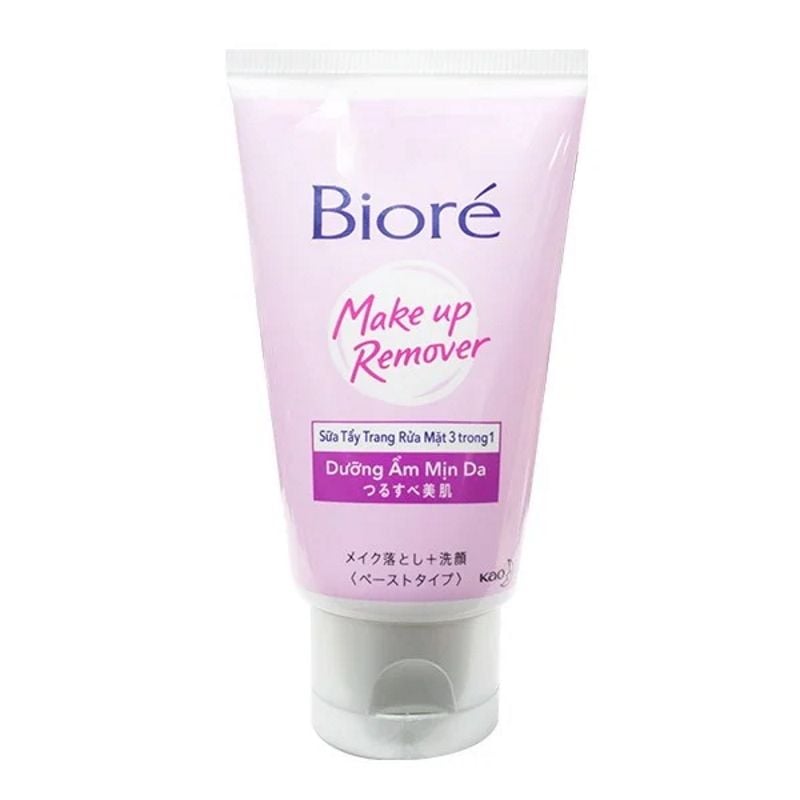 Sữa Tẩy Trang Rửa Mặt 3 Trong 1 Bioré Dưỡng Ẩm Mịn Da
