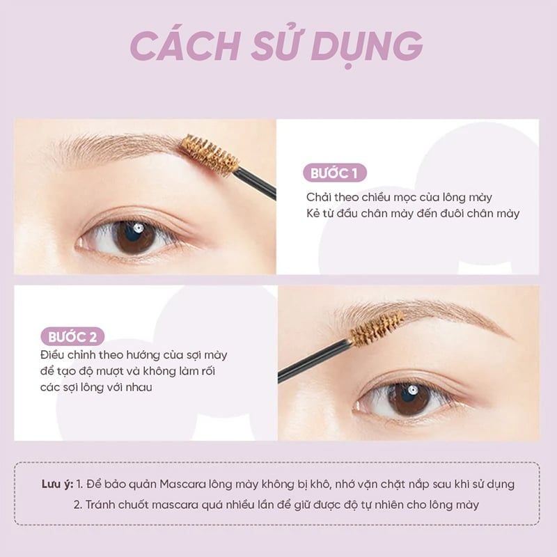 thegioiskinfood.com - Mascara Chân Mày Tự Nhiên, Bền Màu, Lâu Trôi Judydoll Eyebrow Mascara 2.5g