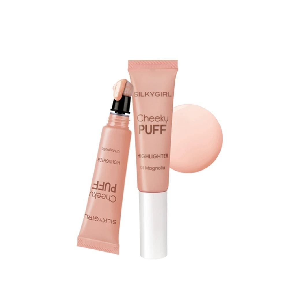 Bắt Sáng Dạng Kem Silkygirl Cheeky Puff Highlighter #01 Magnolia 6ml