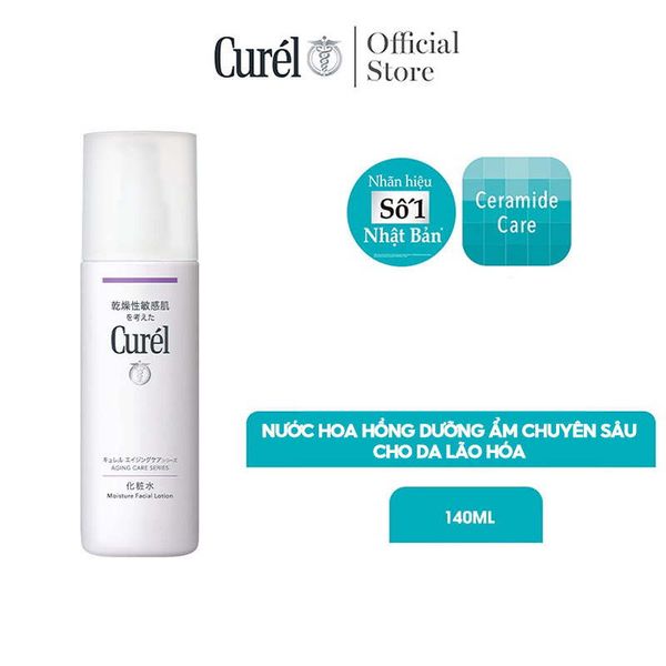 Nước Hoa Hồng Dưỡng Ẩm Chuyên Sâu Cho Da Lão Hóa Curél Aging Care Series Moisture Facial Lotion 140ml