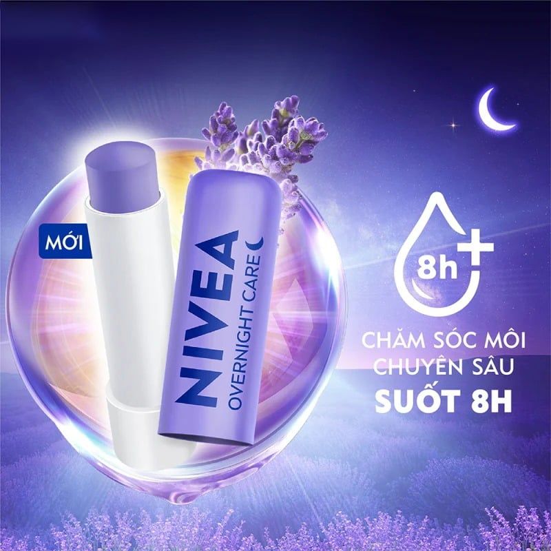 Son Dưỡng Môi Nivea Dưỡng Ẩm Chuyên Sâu 24H Melt-in Moisture Lip Care 4.8g