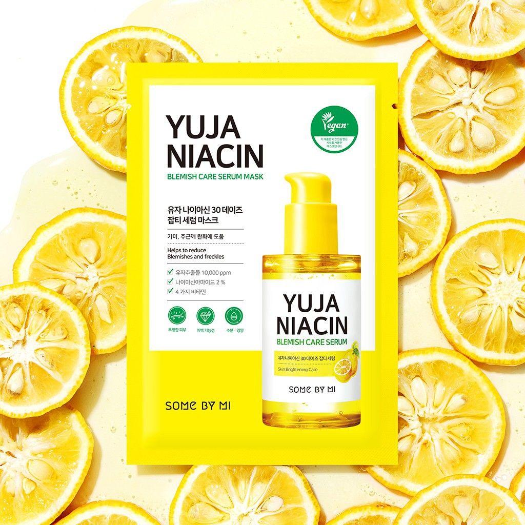 Mặt Nạ Some By Mi Yuja Niacin 30Days Blemish Care Serum Mask 25g – THẾ GIỚI  SKINFOOD