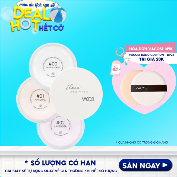 Phấn Phủ Dạng Bột Siêu Mịn Vacosi Flaso Loose Powder 6g
