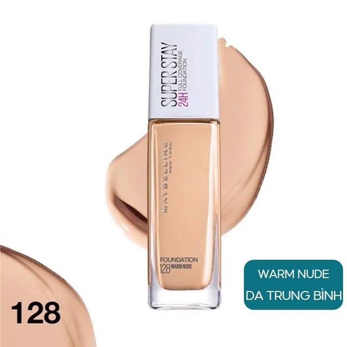 Kem Nền Che Phủ Hoàn Hảo, Bền Màu Lâu Trôi Maybelline Super Stay 30H Active Wear Foundation 30ml