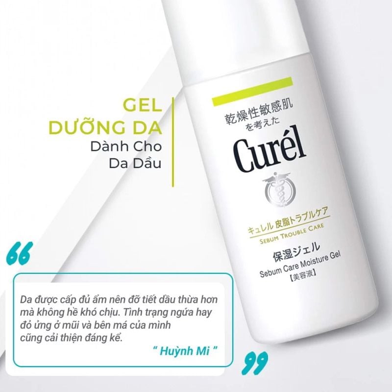Kem Dưỡng Curél Dạng Gel Kiểm Soát Dầu Sebum Trouble Care Moisture Facial Gel 120ml