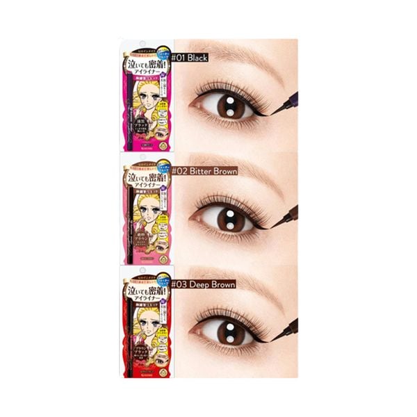  Bút Kẻ Mắt Nước Kissme Nét Mảnh, Siêu Mượt, Lâu Trôi Heroine Make Smooth Liquid Eyeliner Super Keep 0.4ml 